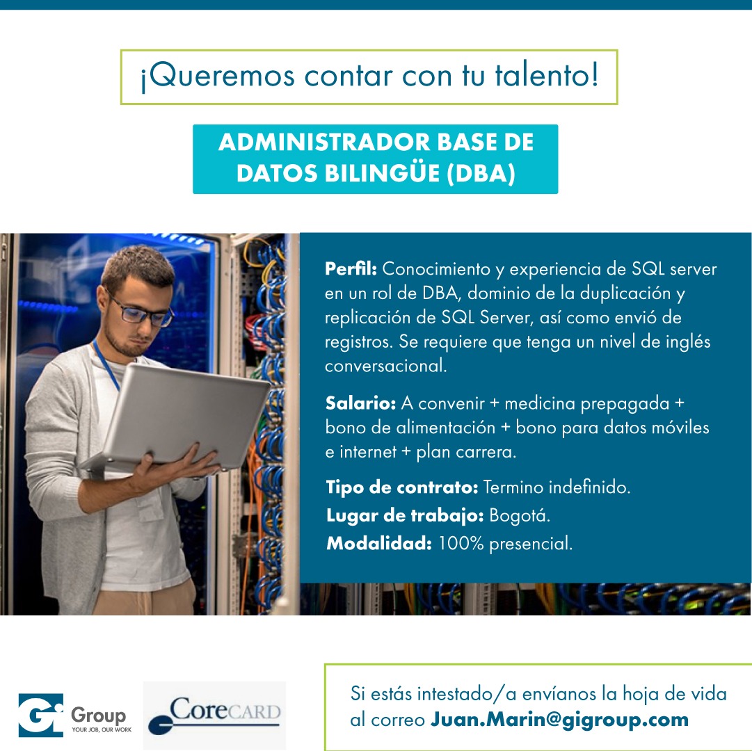 Administrador De Base De Datos En SQL Bilingüe (DBA) | Bolsa De Empleo ...